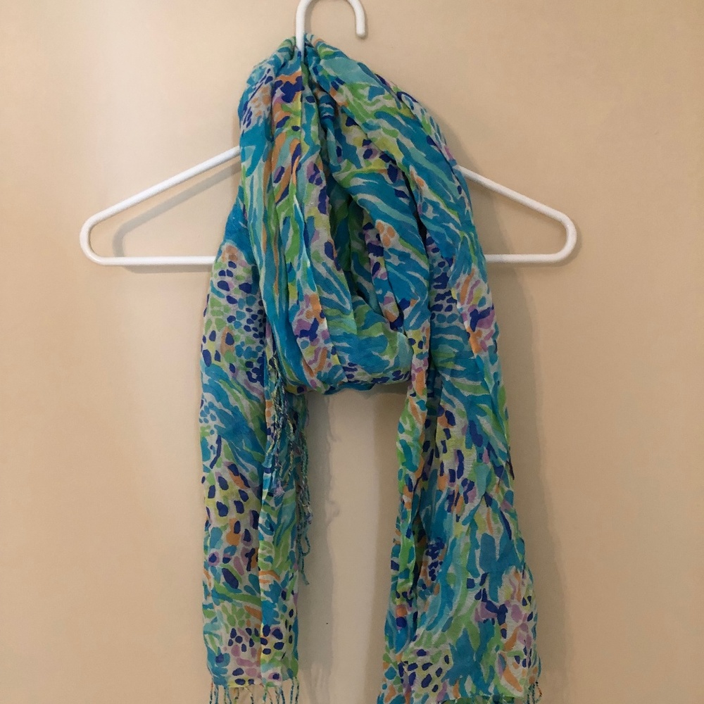 Lilly Pulitzer Coral Scarf